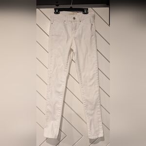 Levis White 311 Shaping Skinny Jeans with Floral Stich Design
